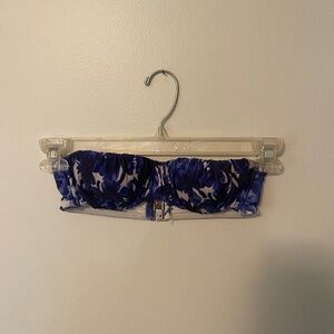 Blue floral bikini set